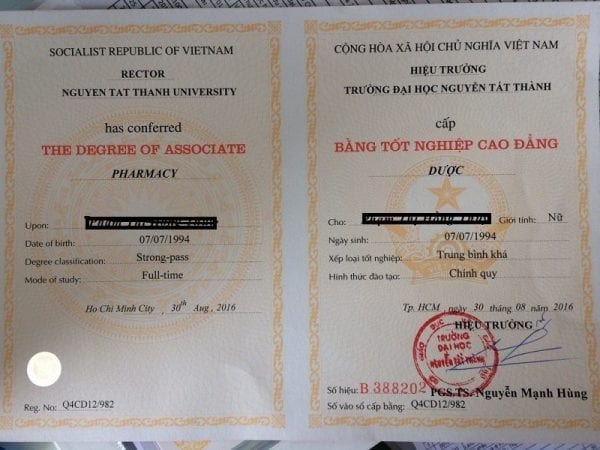 làm bằng đại học nguyễn tất thành