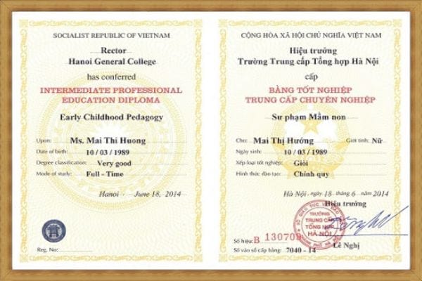 Làm bằng trung cấp tại Hà Nội KHÔNG ĐẶT CỌC