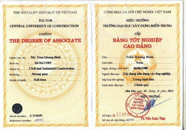 Tìm hiểu làm bằng cao đẳng có hồ sơ gốc là thế nào?
