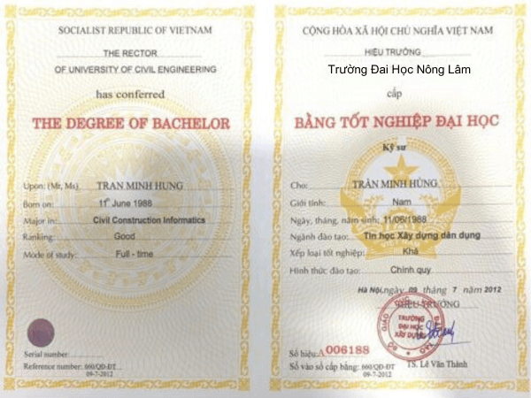 Làm bằng Đại học Nông lâm có việc làm ngay