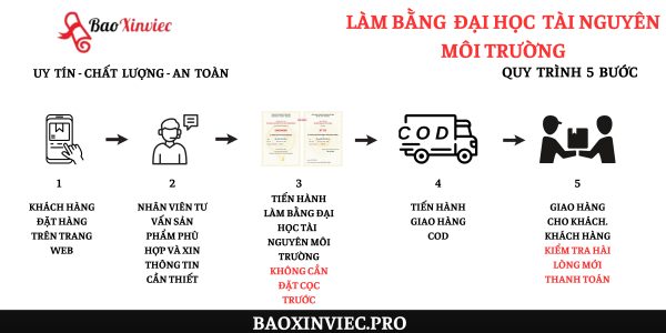 Làm bằng đại học Tài Nguyên Môi Trường giá rẻ lấy ngay