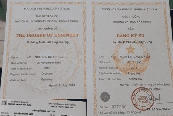 Làm bằng Đại học Xây Dựng Đảm Bảo Sử Dụng Đi Làm - Mở Công Ty