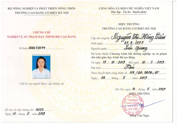 Đơn Vị Làm Bằng Cao Đẳng Cơ Điện Hà Nội Tại Bao Xin Việc