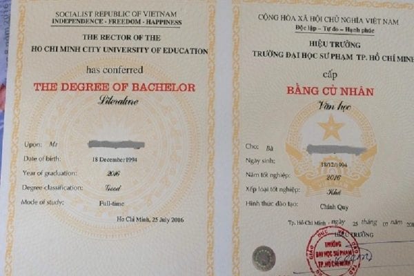 làm bằng đại học sư phạm kỹ thuật