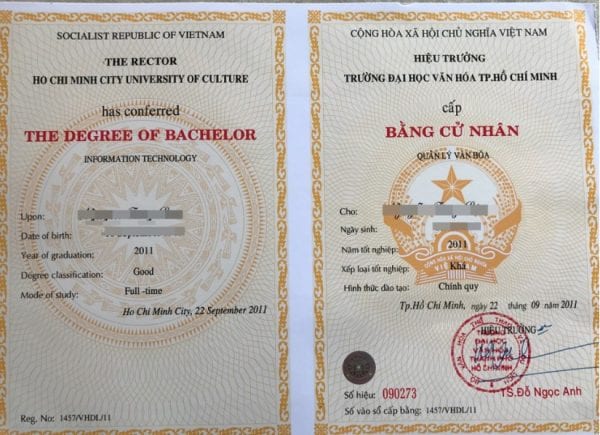 làm bằng đại học văn hóa