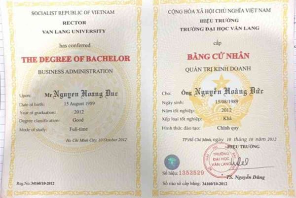 Dịch vụ Làm bằng Đại học Văn Lang chất lượng cao