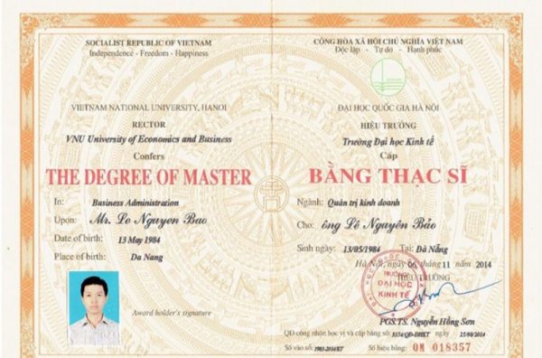 Làm Bằng Liên Thông Cao Đẳng Lên Thạc Sĩ Tại Bao Xin Việc