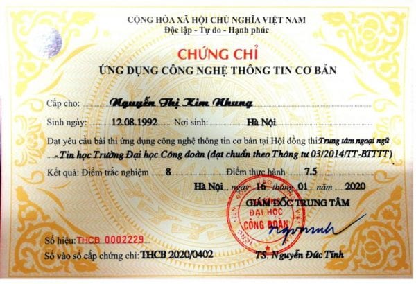 Làm Chứng Chỉ Tin Học Nhanh Chóng Giá Rẻ Không Cần Thi