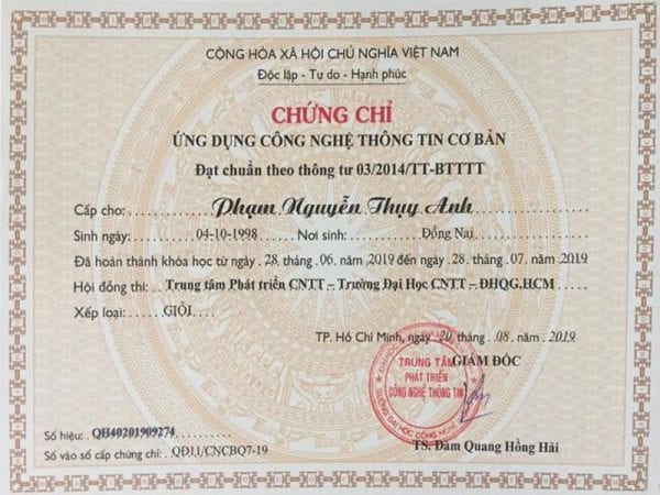 Làm Chứng Chỉ Tin Học Nhanh Chóng Giá Rẻ Không Cần Thi