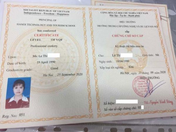 Dịch Vụ Làm Chứng Chỉ Nghề Nấu Ăn Tại Bao Xin Việc