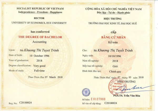 Chuyên Làm Bằng Đại Học Ở Huế Chất Lượng Và Uy Tín