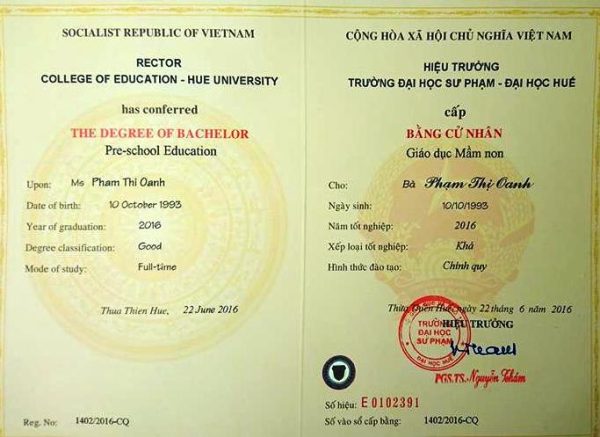 Chuyên Làm Bằng Đại Học Ở Huế Chất Lượng Và Uy Tín