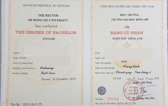 Dịch Vụ Mua Bằng Đại Học Đông Đô Siêu Nhanh Giá Gốc