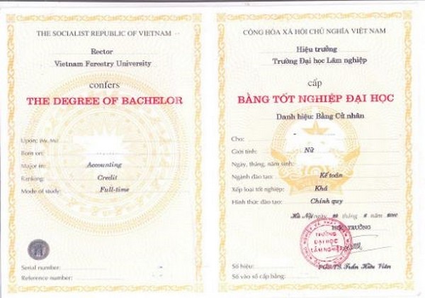 Có thể in bằng đại học bản chính được không?