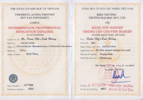 Giá Trị Của Bằng Trung Cấp Được Cấp Lại Có Giá Trị Như Thế Nào?