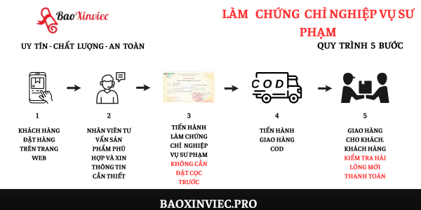 Làm Chứng Chỉ Bồi Dưỡng Nghiệp Vụ Sư Phạm Toàn Quốc