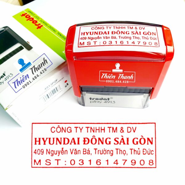 Khắc con dấu vuông