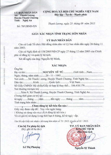 Làm Giấy Xác Nhận Độc Thân Giả Không Cần Đến Cơ Quan Nhà Nước