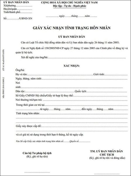 Làm Giấy Xác Nhận Độc Thân Giả Không Cần Đến Cơ Quan Nhà Nước