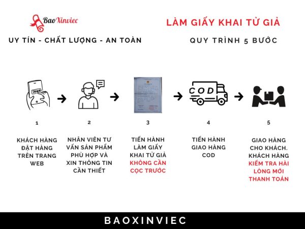 Làm Giấy Khai Tử Giả Uy Tín Không Cần Đến Cơ Quan Nhà Nước