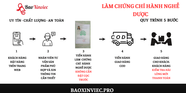 Quy trình làm chứng chỉ hành nghề Dược tại Bao Xin Việc