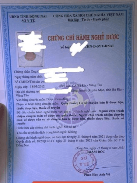 Các Mẫu Chứng Chỉ Hành Nghề Dược Được Bao Xin Việc Làm