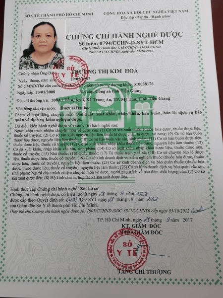 Các Mẫu Chứng Chỉ Hành Nghề Dược Được Bao Xin Việc Làm