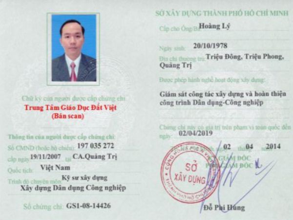 Làm Chứng Chỉ Hành Nghề Giám Sát Xây Dựng Hạng 1 2 3
