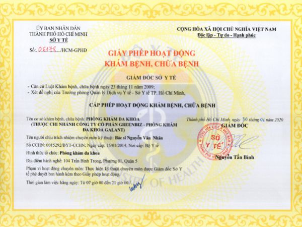 Các thông tin liên quan đến chứng chỉ hành nghề Y