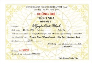 Làm Chứng Chỉ Tiếng Nga Giá Rẻ Lấy Ngay, Không Cần Thi