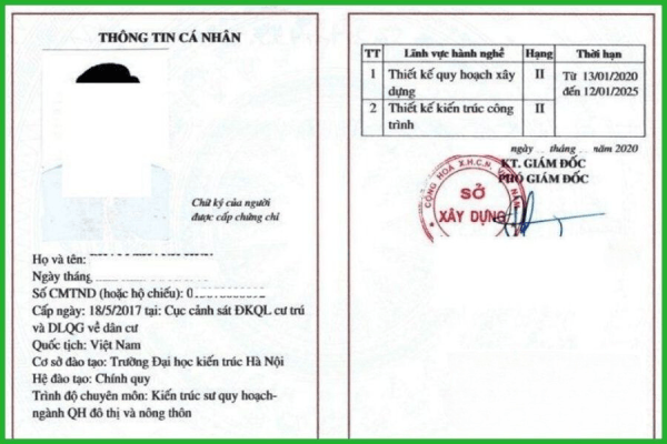 Làm Chứng Chỉ Hành Nghề Kiến Trúc Sư Bao Uy Tín Lấy Ngay