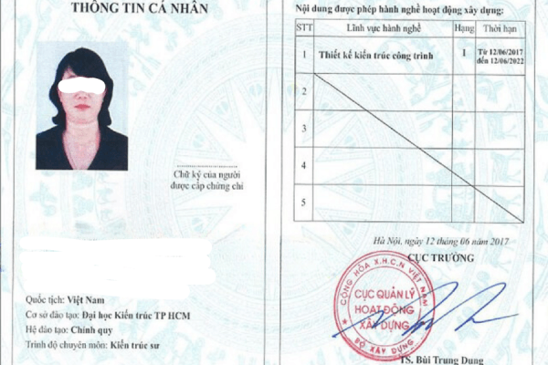Làm Chứng Chỉ Hành Nghề Kiến Trúc Sư Bao Uy Tín Lấy Ngay