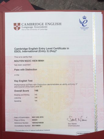Làm Chứng Chỉ KET Bao Xin Visa Định Cư Tại Bao Xin Việc