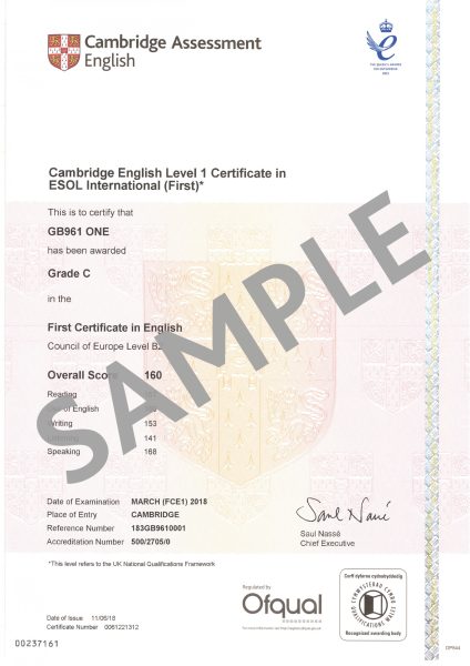 Làm Chứng Chỉ FCE Nhanh Chóng, Giống Thật 100% Tại Bao Xin Việc