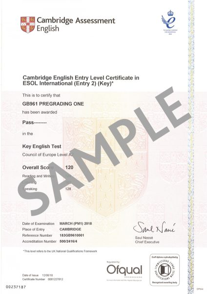 Làm Chứng Chỉ KET Bao Xin Visa Định Cư Tại Bao Xin Việc
