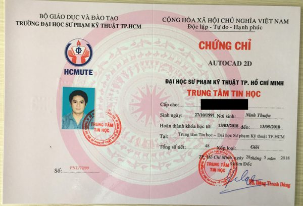 Dịch Vụ Làm Chứng Chỉ Autocad Đảm Bảo Uy Tín Chất Lượng