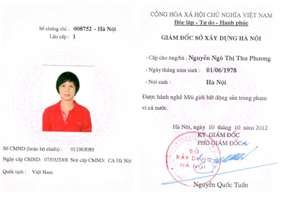 Dịch Vụ Làm Chứng Chỉ Môi Giới Bất Động Sản Uy Tín Tại Bao Xin Việc