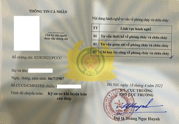 Làm Chứng Chỉ Phòng Cháy Chữa Cháy An Toàn Lấy Ngay Giá Rẻ 2023