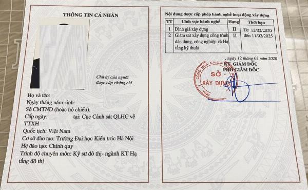 Làm chứng chỉ định giá xây dựng có thể đi làm được không?