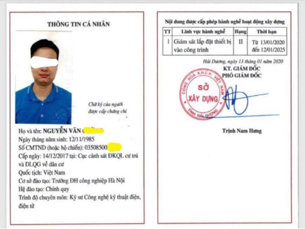 Giới thiệu dịch vụ làm chứng chỉ định giá xây dựng