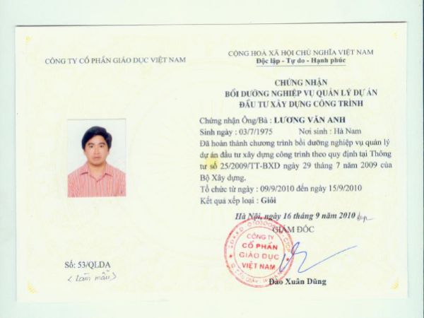 Làm Chứng Chỉ Giám Đốc Quản Lý Dự Án Lấy Ngay Tại Bao Xin Việc