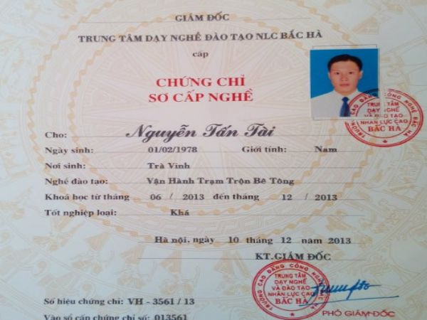 Làm Chứng Chỉ Máy Xúc - Giấy Phép Lái Máy Xúc Trên Toàn Quốc