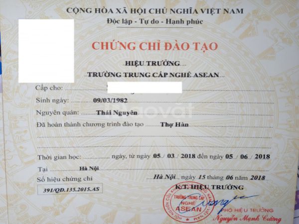 Làm Chứng Chỉ Nghề Hàn Chất Lượng Tại Bao Xin Việc