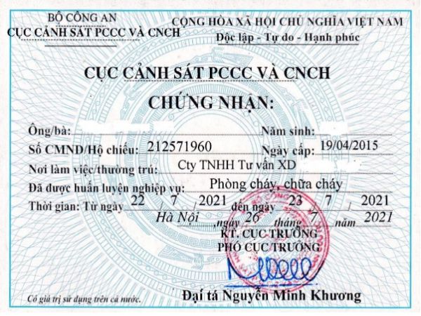 Làm Chứng Chỉ Phòng Cháy Chữa Cháy An Toàn Lấy Ngay Giá Rẻ 2023