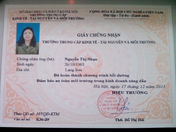 Làm Chứng Chỉ Xăng Dầu Giá Rẻ Nhanh Chóng Tại Bao Xin Việc
