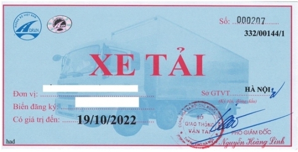 Phù hiệu xe tải