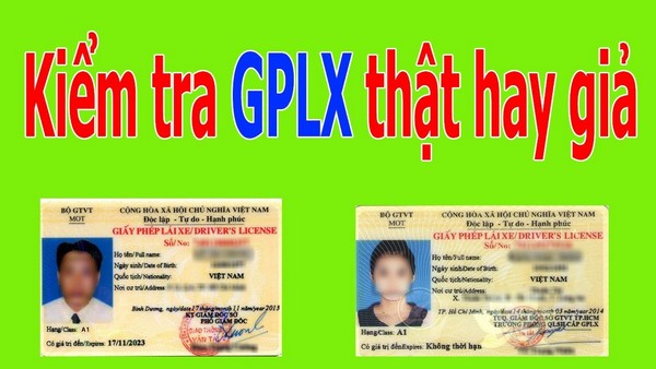 Làm Sao Phân Biệt Bằng Lái Xe Thật Giả