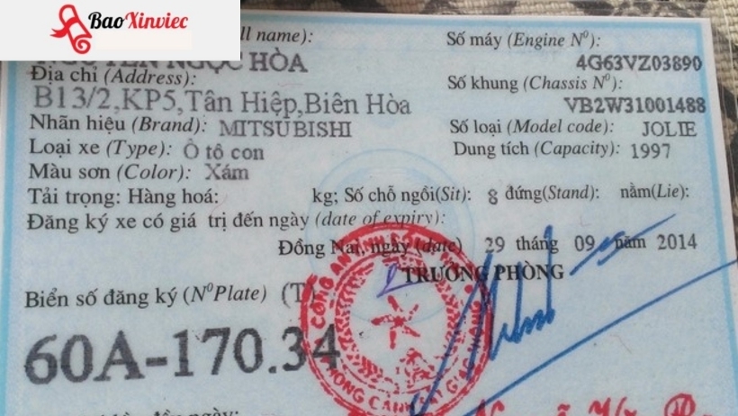 Sử dụng cà vẹt xe làm giả có sao không ?