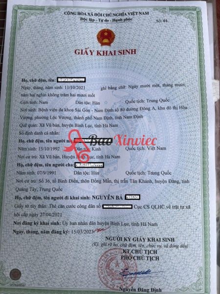 Làm Giấy Khai Sinh Giả Không Cần Đến Văn Phòng Nhà Nước