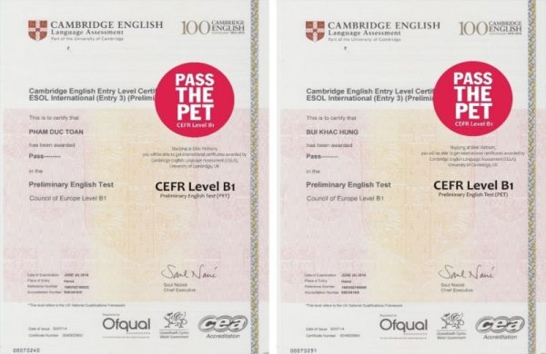 Có nên làm chứng chỉ PET giá rẻ không?